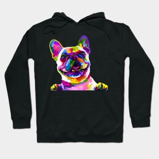 Rainbow French Bulldog Art Hoodie